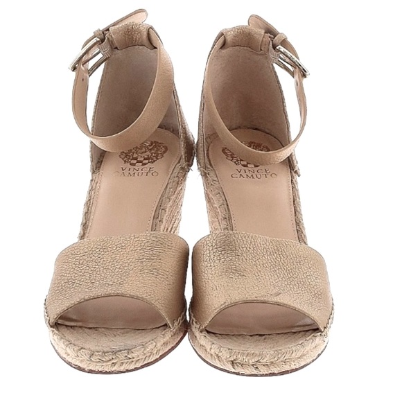 Vice Camuto Gold Wedges Size 11 Great Condition - Picture 3 of 3